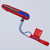 90-10-165-bk Knipex Knife with Cutter Blade Blade, Retractable, 18mm Blade Length