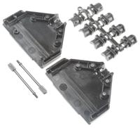 dtppk37-k MH Connectors MHDTPPK Series ABS D Sub Backshell, 37 Way, Strain Relief
