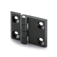 428612 Elesa Zinc Alloy Butt Hinge with a Fixed Pin, Screw Fixing, 50mm x 63mm x 11.5mm