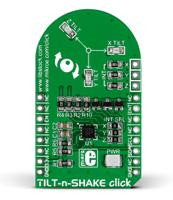mikroe-1853 MikroElektronika TILTnSHAKE Click Accelerometer Sensor MikroBus Click Board for MMA8491Q
