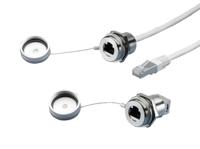 2482730 Rittal 2-5338556 Series Female RJ Connector Module, Wall Mount Straight 1 x 2 Port