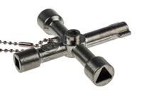 841-7005 RS PRO Aluminium 4-way Control Cabinet Key