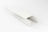 20470034h Betaduct 2047 Light Grey Slotted Panel Trunking - Open Slot, W37.5 mm x D75mm, L2m, PC/ABS