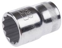 7800dm-18 Bahco 1/2 in Drive 18mm Standard Socket, 12 point, 38 mm Overall Length