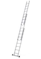 44852 Zarges 3 x 10 Step Aluminium Extension Ladder, 6.65m Open Length