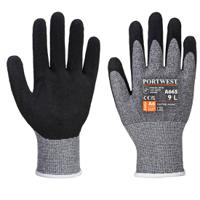 a665grrm Portwest Grey Fibreglass, High Performance Polyethylene, Elastane, Steel Fibre, Nitrile Foam Glove 45 mm