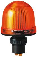 20630000 Werma EM 206 Series Yellow Steady Beacon, 12 → 48 V ac/dc, Panel Mount, Incandescent, LED Bulb, IP65