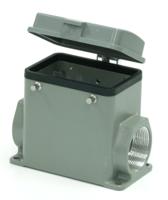 208-4133 RS PRO Heavy Duty Power Connector Housing, PG29 Thread, Side Entry