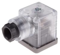 896-2050 RS PRO 2P+E DIN 43650 A, Female Solenoid Connector with Indicator Light, 110 V ac Voltage