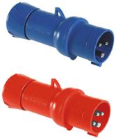 pkx32m434 Schneider Electric, PratiKa IP44 Red Cable Mount 3P + E Industrial Power Plug, Rated At 32A, 415 V
