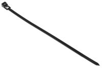 811-1808 RS PRO Cable Tie, Releasable, 200mm x 4.5 mm, Black Nylon, Pk-100