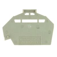 1610840000 Weidmuller Z Series End Cover for Use with DIN Rail Terminal Blocks