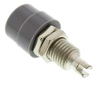 930176106 Hirschmann Test & Measurement Grey Female Banana Socket, 4 mm Connector, Solder Termination, 32A, 30 V ac, 60V dc, Tin