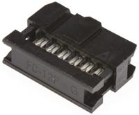t812112a100ceu Amphenol Communications Solutions 12-Way IDC Connector Socket for Cable Mount, 2-Row