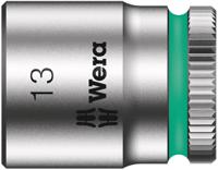 05003512001 Wera 1/4 in Drive 13mm Standard Socket, 6 point, 23 mm Overall Length