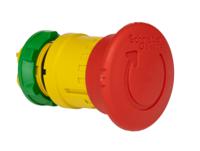 xb5as8444 Schneider Electric XB5 Series Twist Release Emergency Stop Push Button, Panel Mount, 22mm Cutout, 2NC, IP66, IP67,