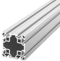 38429931333000 Bosch Rexroth Silver Aluminium Profile Strut, 80 x 80 mm, 10mm Groove, 3000mm Length