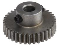 878-7837 RS PRO Steel 35 Teeth Spur Gear, 0.5 Module, 4mm Bore Diam, 17.5mm Pitch Diam, 9mm Hub Diam