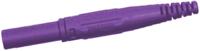 669155-26 Staubli Purple Female Banana Socket, 4 mm Connector, Screw Termination, 32A, 1000V, Nickel Plating