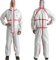 7100256140 3M Red, White Disposable overalls, XXL