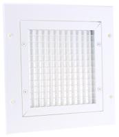 185-4707 RS PRO White Aluminium Vent Grille, Eggcrate Slat, 200 x 200mm