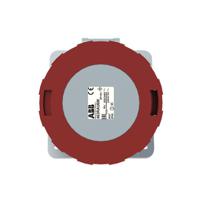 2cma167464r1000 Amphenol Industrial, 2CMA1 IP67, IP69 Red Panel Mount 3P+N+E Angled Industrial Power Socket, Rated At 63A, 415 V