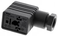 932987100-gmn-209-nj-black Hirschmann GMN 2P+E DIN 43650 B, Female Solenoid Valve Connector, 250 V ac/dc Voltage
