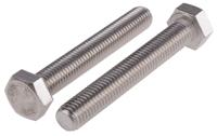 276-617 RS PRO Plain Stainless Steel, Hex Bolt, M12 x 80mm
