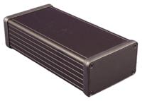 1455k1601bk Hammond 1455 Series Black Aluminium Enclosure, IP54, Black Lid, 160 x 78 x 43mm