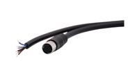 rnd-205-01151 RND Female 6 way Straight M8 to Free End Cable Connector Cable, 5 m