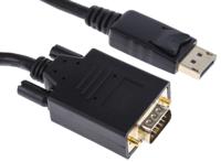 186-3039 RS PRO Male DisplayPort to Male VGA, PVC  Cable, 1080p, 3m
