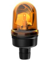 88534075 Werma 885 Series Yellow Rotating Beacon, 24 V, Base Mount, LED Bulb