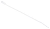 601-091 RS PRO Cable Tie, Screw Mount, 221.3mm x 4.2 mm, Natural Nylon, Pk-100