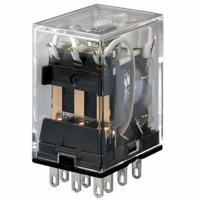 my3-24vac Omron Plug In Power Relay, 24V ac Coil, 5A Switching Current, 3PDT