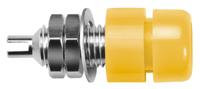 ibu401ge Schutzinger Yellow Female Banana Socket, 4 mm Connector, Solder Termination, 20A