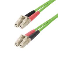 lclcl-20m-om5-fiber StarTech.com LC to LC Duplex Multi Mode OM5 Fibre Optic Cable, Green, 20m