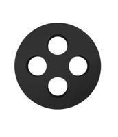 53325450 Lapp 5332 Series Black NBR Cable Gland, M25 Thread, IP54