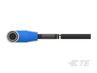 t4161410008-005 TE Connectivity Male 8 way M12 to 8 way Free End Sensor Actuator Cable, 5000 mm