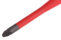 05006461001 Wera Pozidriv Insulated Screwdriver, PZ2 Tip, 100 mm Blade, VDE/1000V, 205 mm Overall