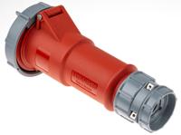3897 MENNEKES, PowerTOP IP67 Red Cable Mount 4P Industrial Power Socket, Rated At 32A, 400 V