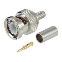 abm-1700 L-Com ASM Series Plug BNC Connector, Crimp Termination, Straight Body