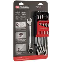 467bjp12pb Facom 467B Series 12-Piece Spanner Set, 7 → 19 mm