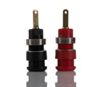 191-7885 RS PRO Black/Red Female Banana Socket, 2mm Connector, 10A, 600V, Gold Plating