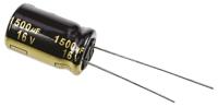 eeufm1c152 Panasonic 1500μF Aluminium Electrolytic Capacitor 16V dc, Radial, Through Hole - EEUFM1C152