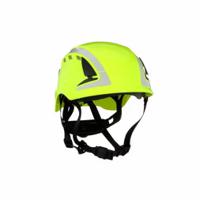 7100175100 3M X5000 Green Safety Helmet with Chin Strap, AdjustableVentilated