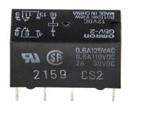 g5v-2-dc12 Omron PCB Mount Signal Relay, 12V dc Coil, 2A Switching Current, DPDT