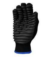 876x Polyco Healthline 876X Black Soft Knitted Seamless Liner Work Gloves, Size 8/10