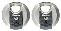 m40eurt Master Lock Padlock Weatherproof Stainless Steel Padlock, Keyed Alike, 10mm Shackle, 70mm Body