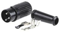 490-949 RS PRO 3 Pole Din Plug, 1A, 100 V ac, Push Lock, Male, Cable Mount
