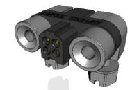 mhdas2m004yce51 Amphenol Socapex MHDAS Series Right Angle PCB PCB Header, 4 Contact(s), 1.27 mm Pitch, 2 Row, Shrouded